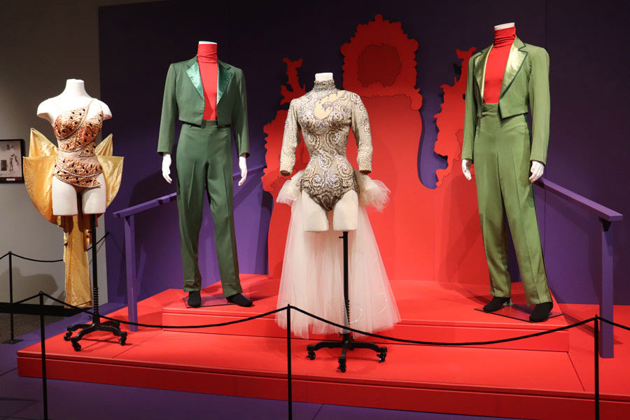 Costumes from the movie "White Christmas" will be part of a holiday exhibit on the film&period;