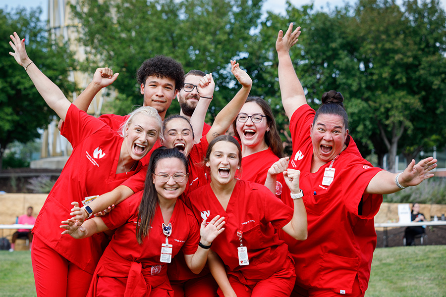 Students at UNMC event on campus
