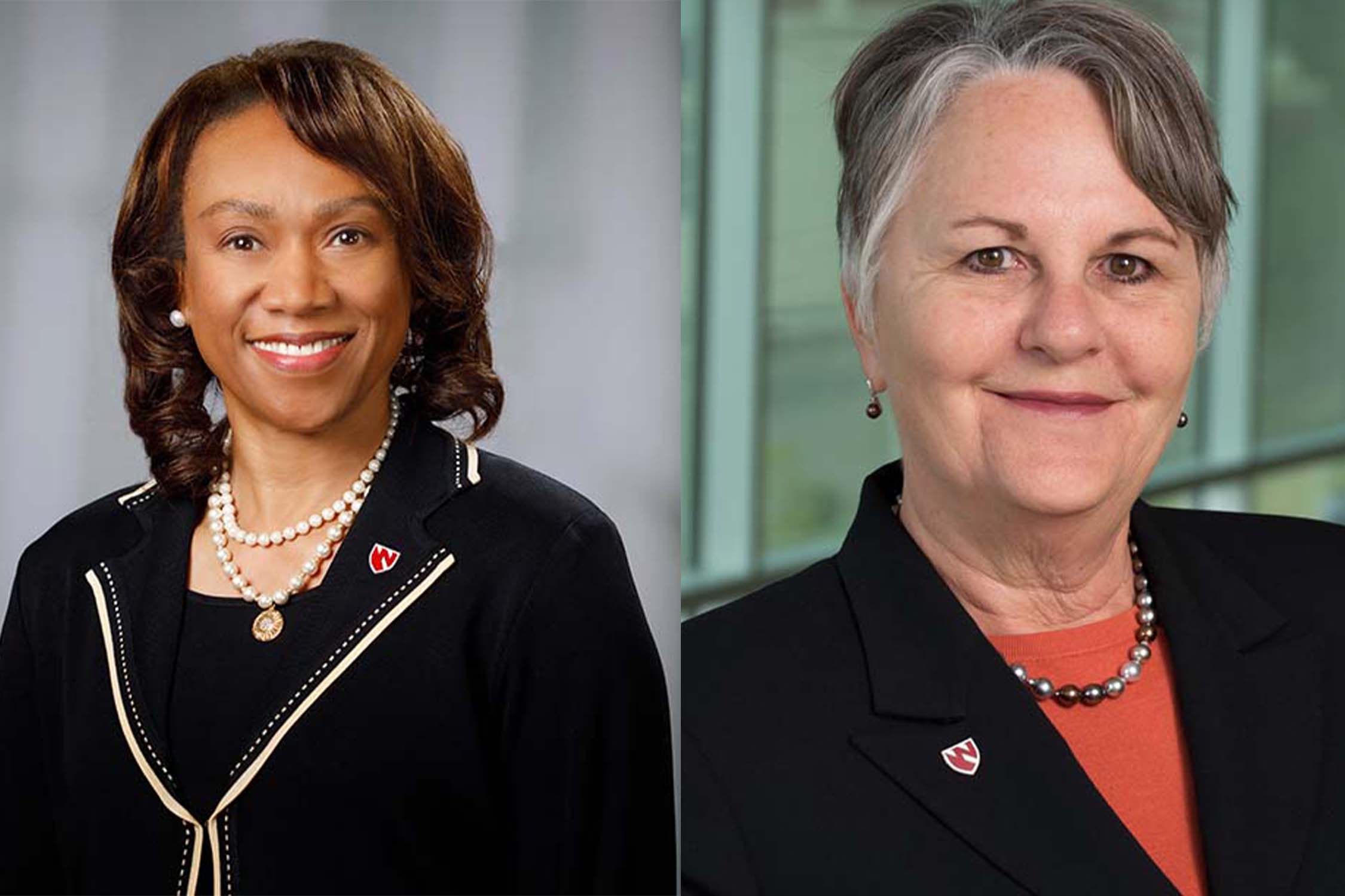 Lepaine Sharp-McHenry, DNP, dean of the UNMC College of Nursing, Lynne Buchanan, PhD, associate professor