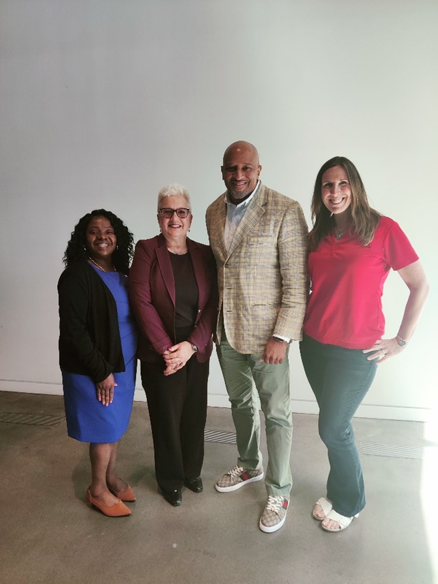 Dr. Linda Smith, NOAH, Dr. Robin Lally, CRISP Director and Professor UNMC College of Nursing; Dr. Victor Sutton, Keynote Speaker, and Dr. Heidi Keeler, Executive Director, Continuing interProfessional Development and Innovation (CiPDI)