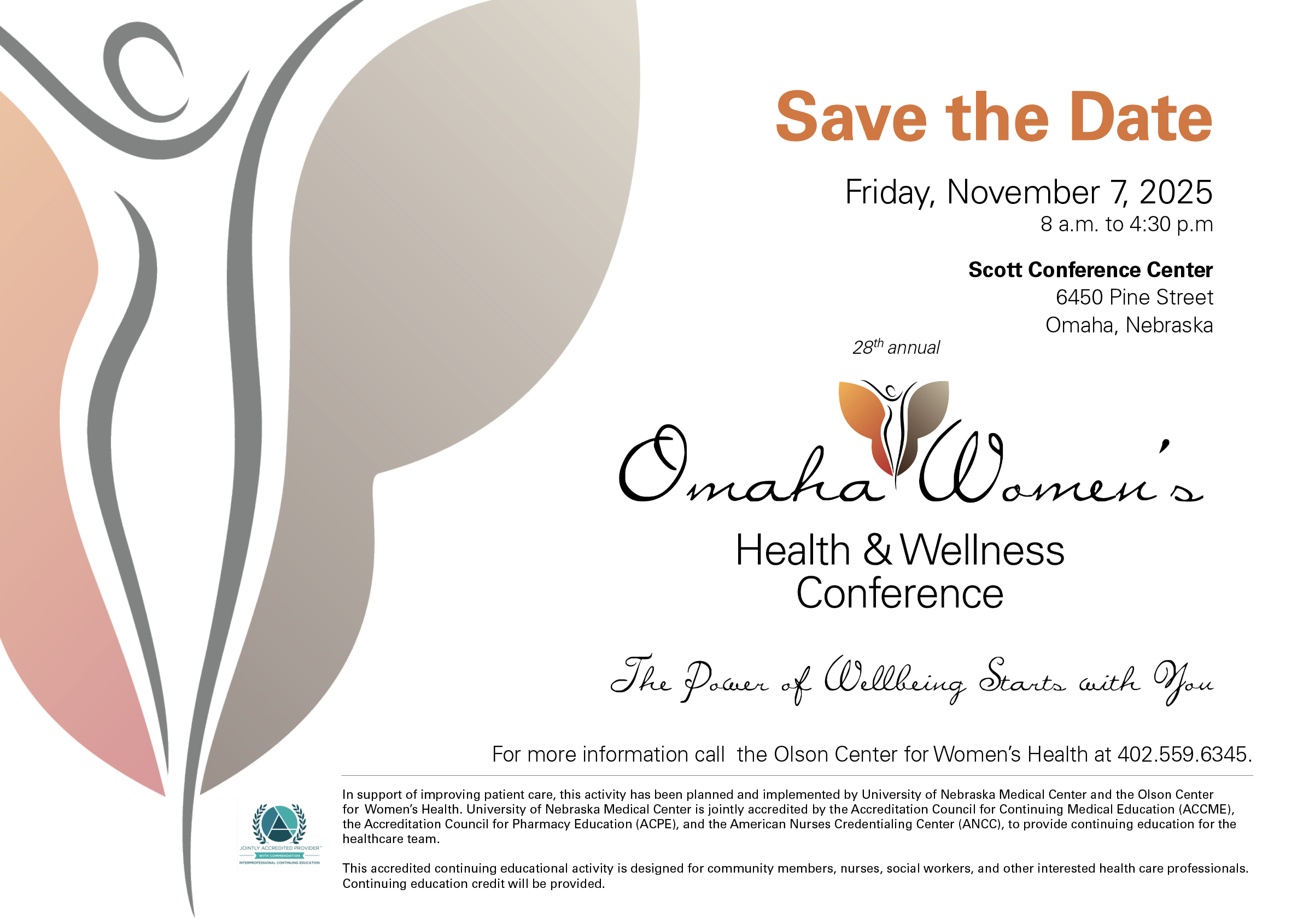 Omaha Women's Health and Wellness Conference save the date Friday November 7 2025