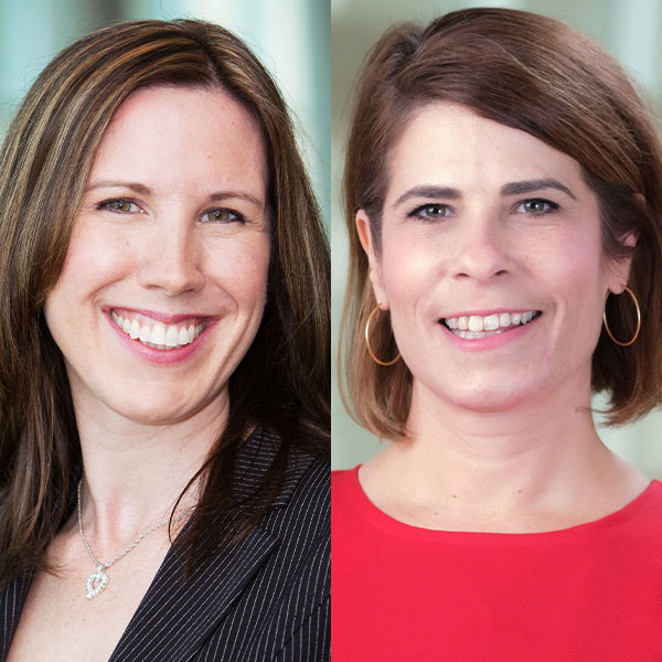 Heidi Keeler and Brooke Fitzpatrick pose for headshots
