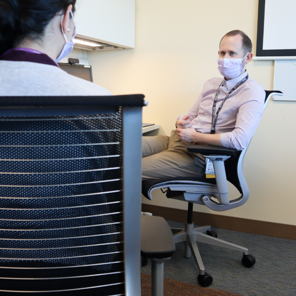 doctors talking to one another