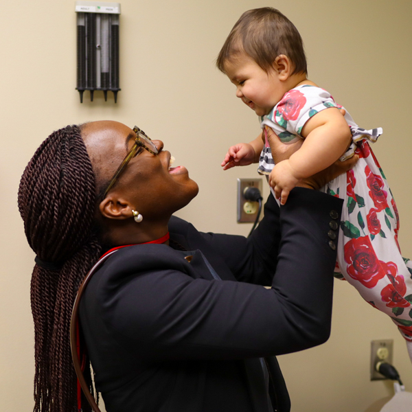 General pediatrics doctor treating patient.