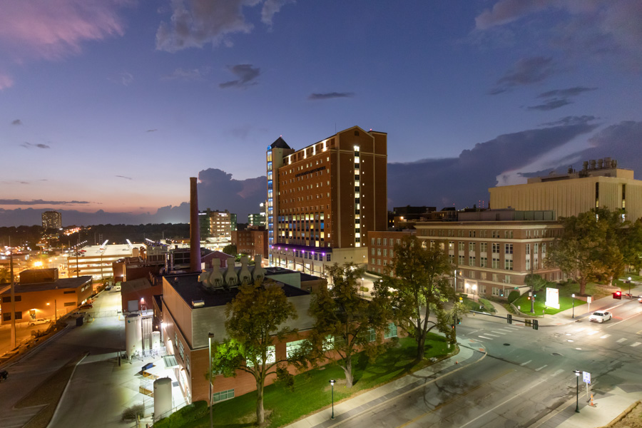 skyline view of UNMC buildings