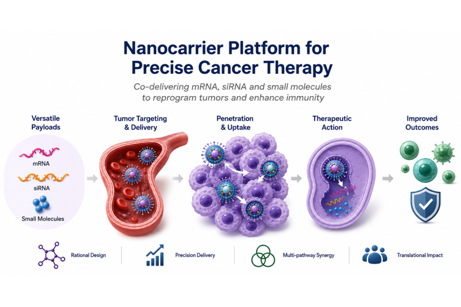 diagram of nanocarrier platform for precision cancer therapy 
