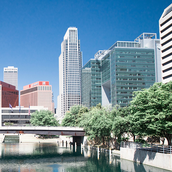 Downtown Omaha landscape taken during the day