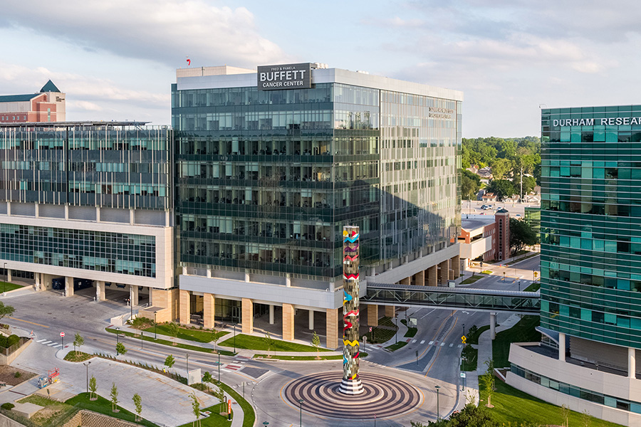 Two buildings on the UNMC campus where most lab research is conducted