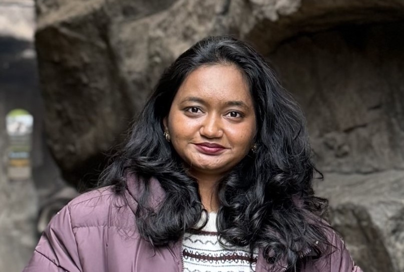 Kaylani Sakhare smiles at the camera