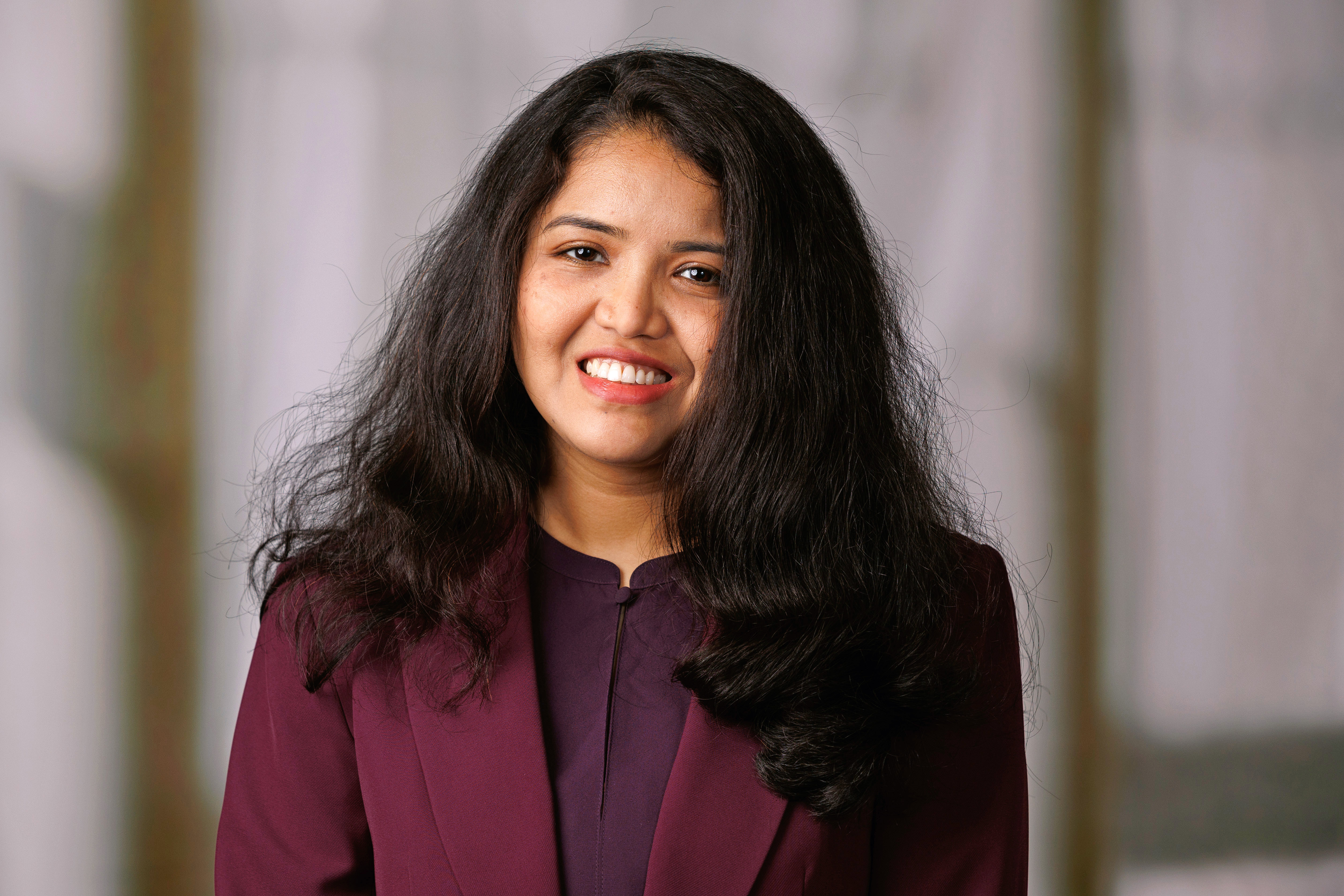 Jabeen Taiba smiles at the camera