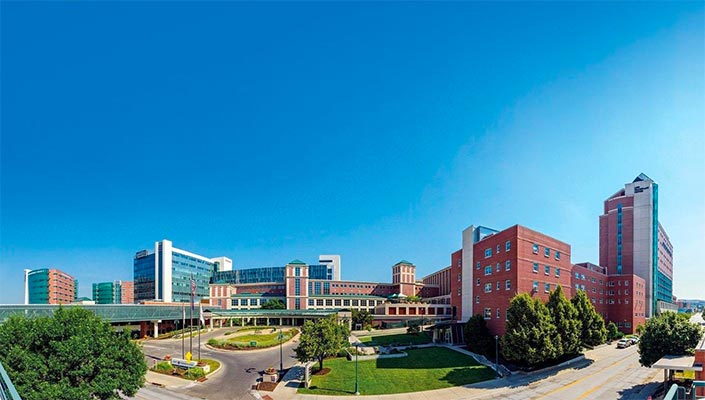 Image of the UNMC/Nebraska Medicine campus