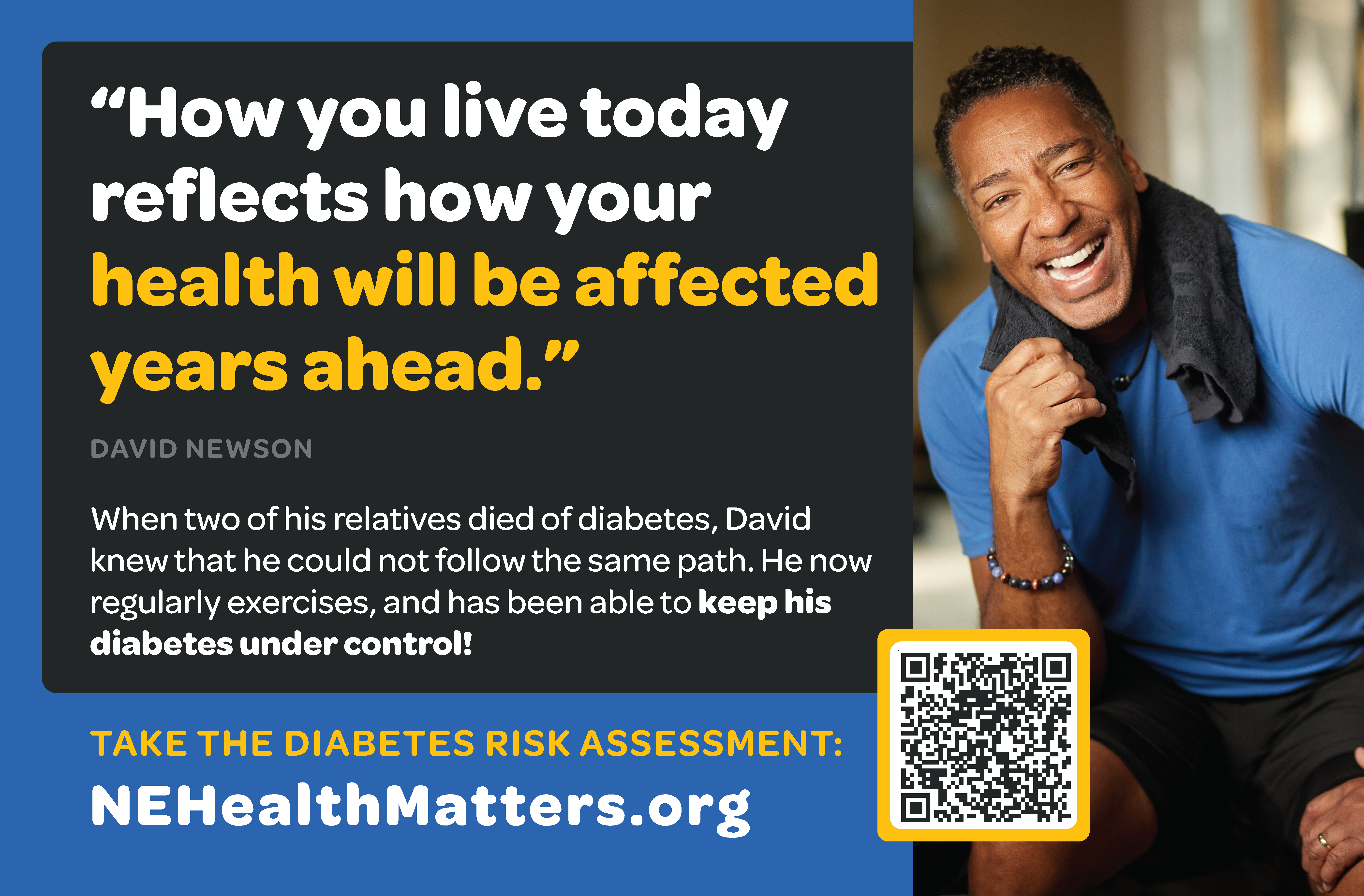 How you live today reflects how your health will be years ahead.