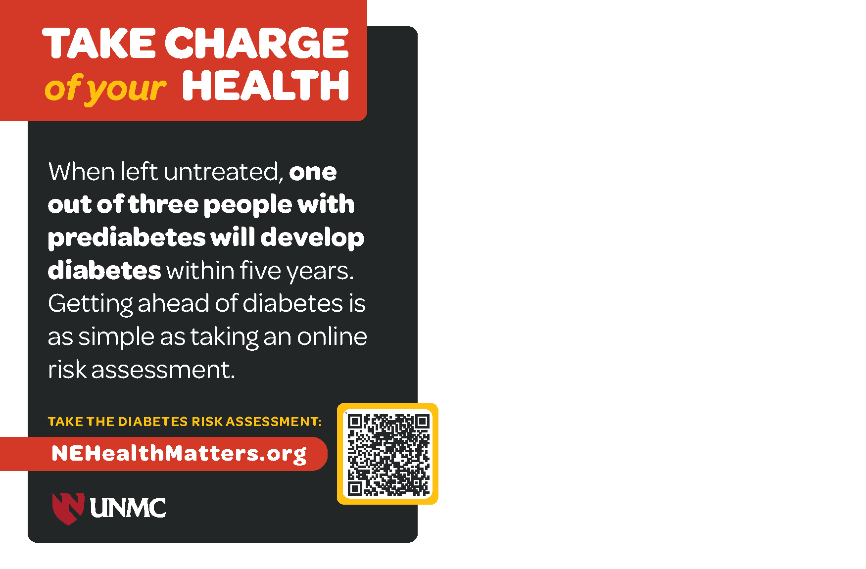 You have to take action to prevent diabetes. 
