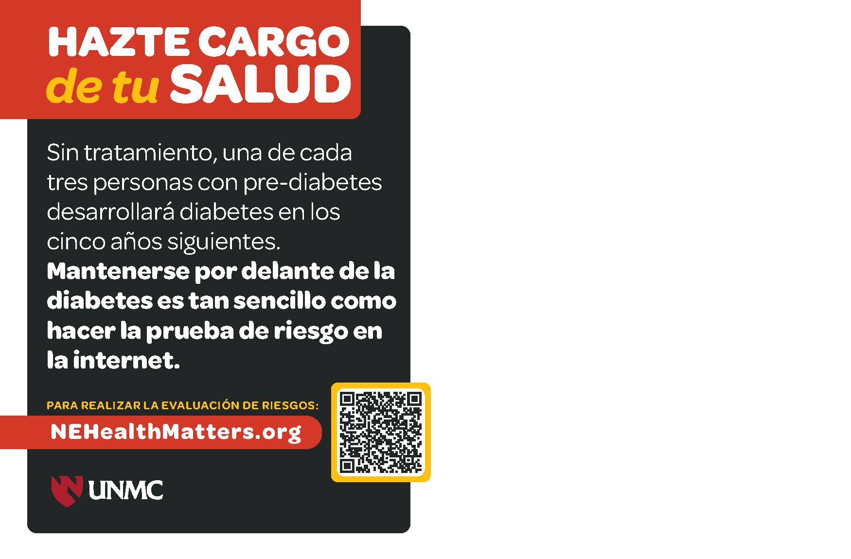 You have to take action to prevent diabetes.