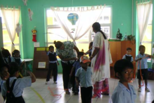 Image of young children in a school setting.