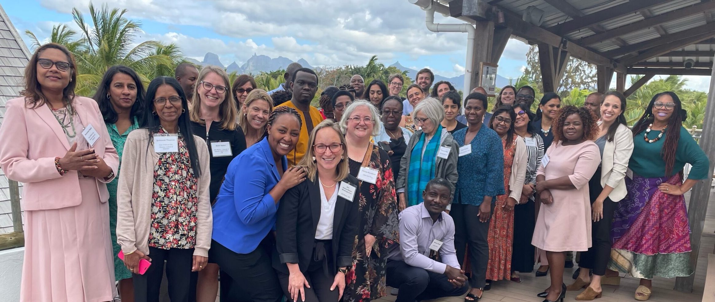 Image of participants in the meeting posing for a group photo.