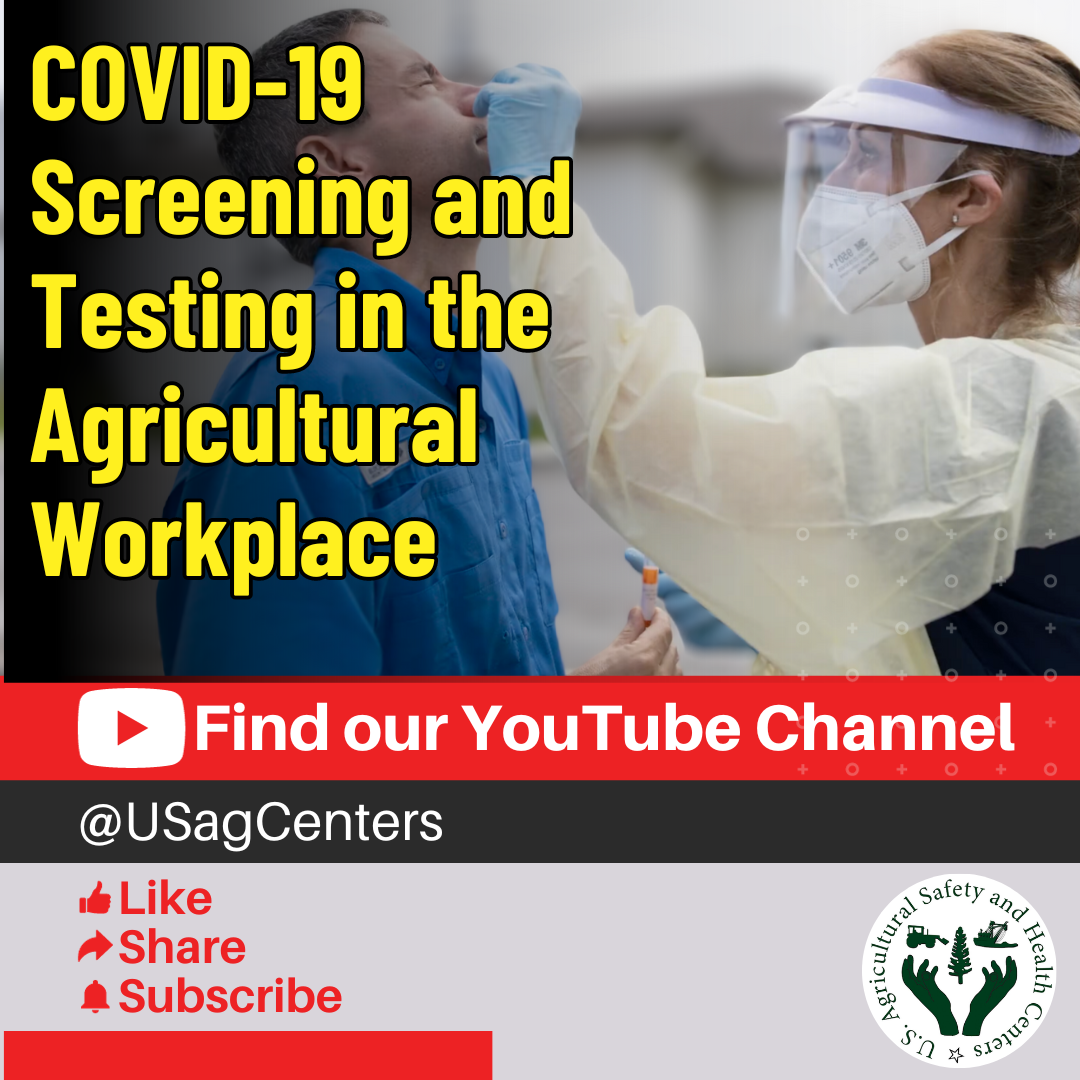Graphic 8 – COVID-19 Screening and Testing in the Agricultural Workplace