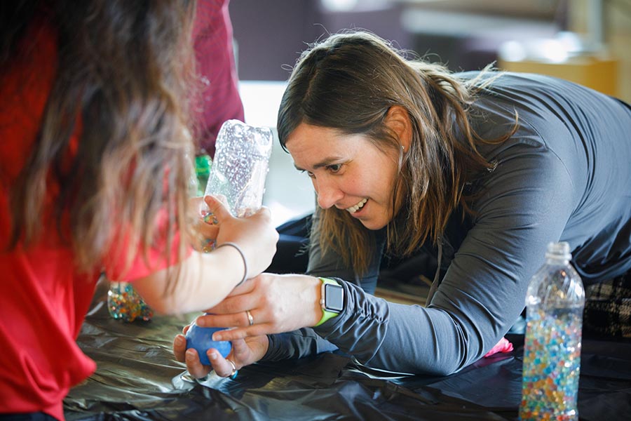 Senior Manage Kacie Baum at the Nebraska Science Festival