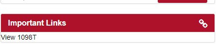 View 1098T link in the Important Links section of the MyRecords dashboard