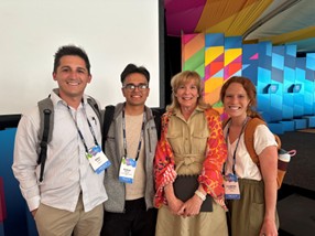 students and an advisor at the Aspen Festival