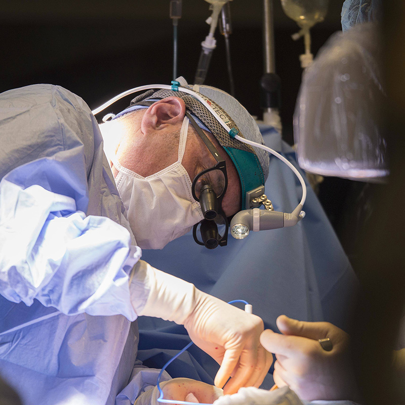 Cardiothoracic surgeon in the OR