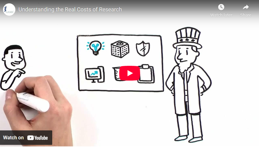 YouTube preview of the AAMC's "Understanding the Real Costs of Research" video
