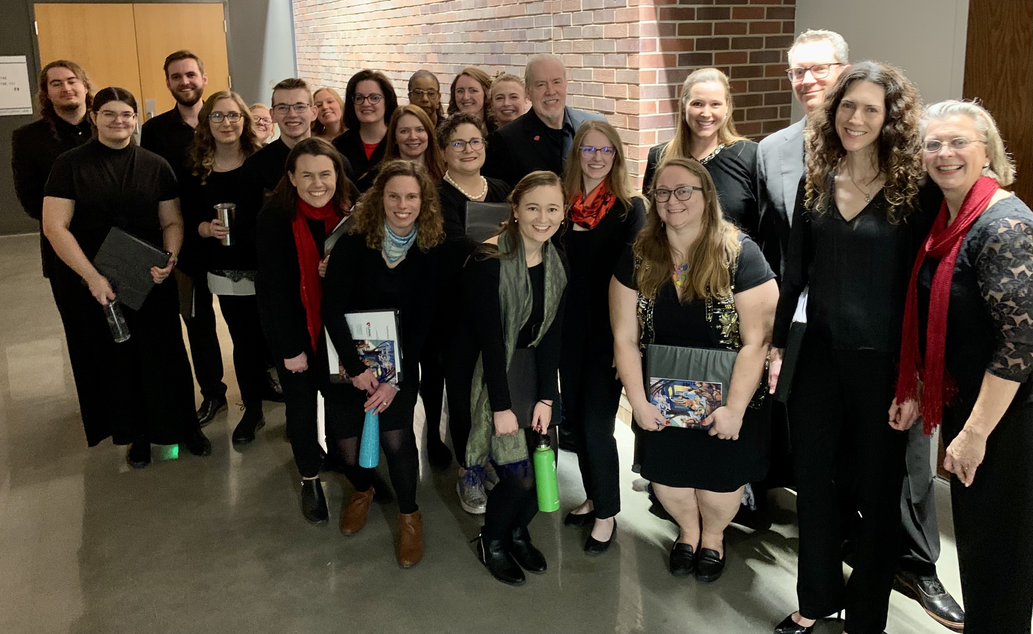 A group of people in the Nebraska Medical Choir